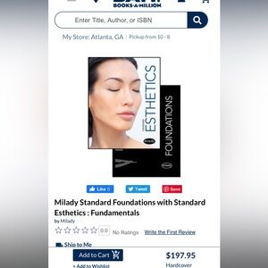 MILADY Esthetics & Fundementals Textbook BRAND NEW
